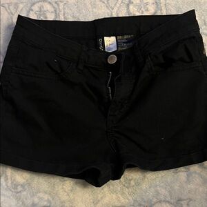 Divided Black High Waist Women's Shorts